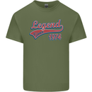 Legend Since 49th Birthday 1974 Mens Cotton T-Shirt Tee Top Military Green