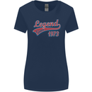 Legend Since 50th Birthday 1973 Womens Wider Cut T-Shirt Navy Blue