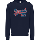 Legend Since 51st Birthday 1972 Mens Sweatshirt Jumper Navy Blue