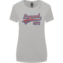 Legend Since 51st Birthday 1972 Womens Wider Cut T-Shirt Sports Grey