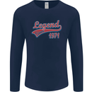 Legend Since 52nd Birthday 1971 Mens Long Sleeve T-Shirt Navy Blue