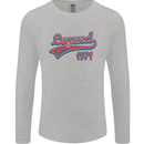 Legend Since 52nd Birthday 1971 Mens Long Sleeve T-Shirt Sports Grey