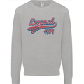 Legend Since 52nd Birthday 1971 Mens Sweatshirt Jumper Sports Grey