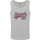 Legend Since 52nd Birthday 1971 Mens Vest Tank Top Sports Grey