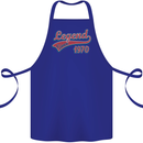 Legend Since 53rd Birthday 1970 Cotton Apron 100% Organic Royal Blue