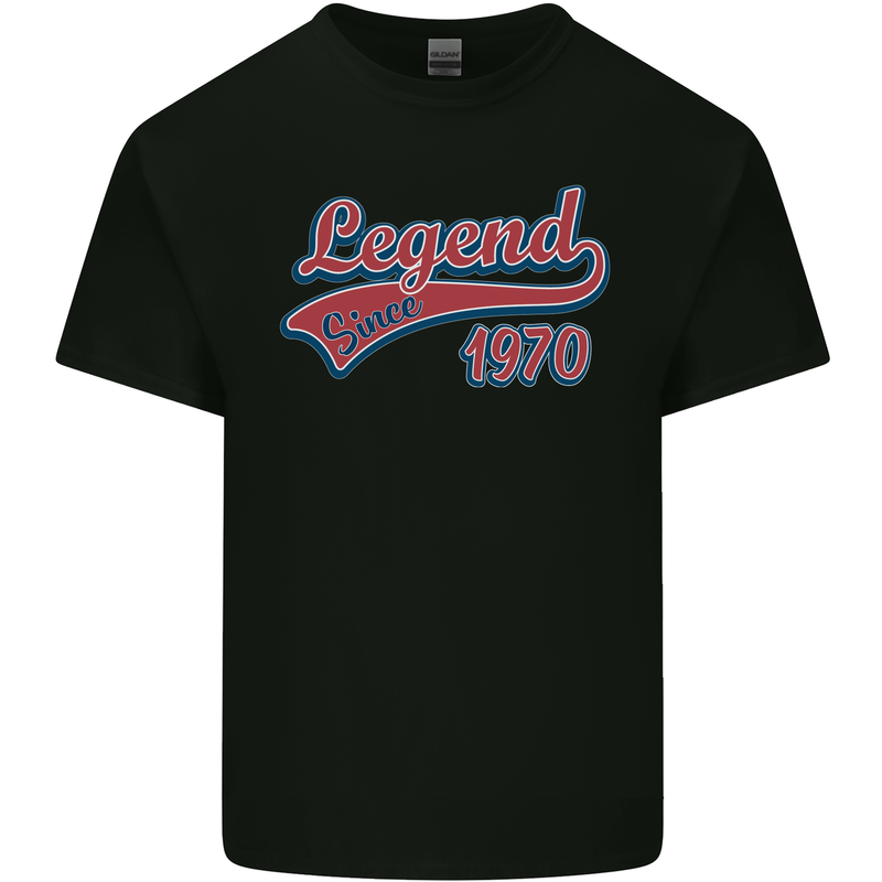 Legend Since 53rd Birthday 1970 Mens Cotton T-Shirt Tee Top Black
