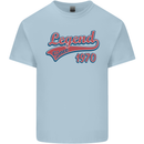 Legend Since 53rd Birthday 1970 Mens Cotton T-Shirt Tee Top Light Blue