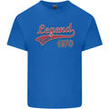 Legend Since 53rd Birthday 1970 Mens Cotton T-Shirt Tee Top Royal Blue