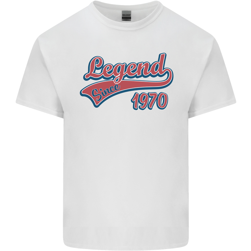 Legend Since 53rd Birthday 1970 Mens Cotton T-Shirt Tee Top White