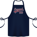 Legend Since 54th Birthday 1969 Cotton Apron 100% Organic Navy Blue