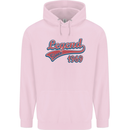 Legend Since 54th Birthday 1969 Mens 80% Cotton Hoodie Light Pink