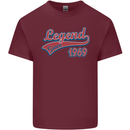 Legend Since 54th Birthday 1969 Mens Cotton T-Shirt Tee Top Maroon