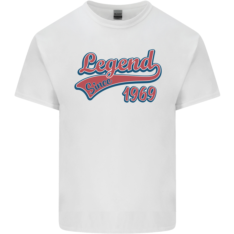 Legend Since 54th Birthday 1969 Mens Cotton T-Shirt Tee Top White
