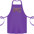 Legend Since 55th Birthday 1968 Cotton Apron 100% Organic Purple