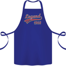 Legend Since 55th Birthday 1968 Cotton Apron 100% Organic Royal Blue