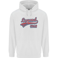 Legend Since 55th Birthday 1968 Mens 80% Cotton Hoodie White