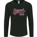 Legend Since 55th Birthday 1968 Mens Long Sleeve T-Shirt Black