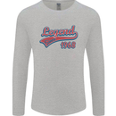 Legend Since 55th Birthday 1968 Mens Long Sleeve T-Shirt Sports Grey