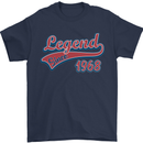 Legend Since 55th Birthday 1968 Mens T-Shirt 100% Cotton Navy Blue