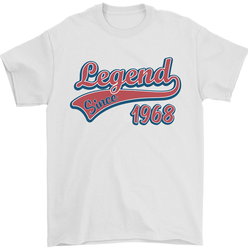 Legend Since 55th Birthday 1968 Mens T-Shirt 100% Cotton White