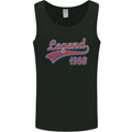 Legend Since 55th Birthday 1968 Mens Vest Tank Top Black