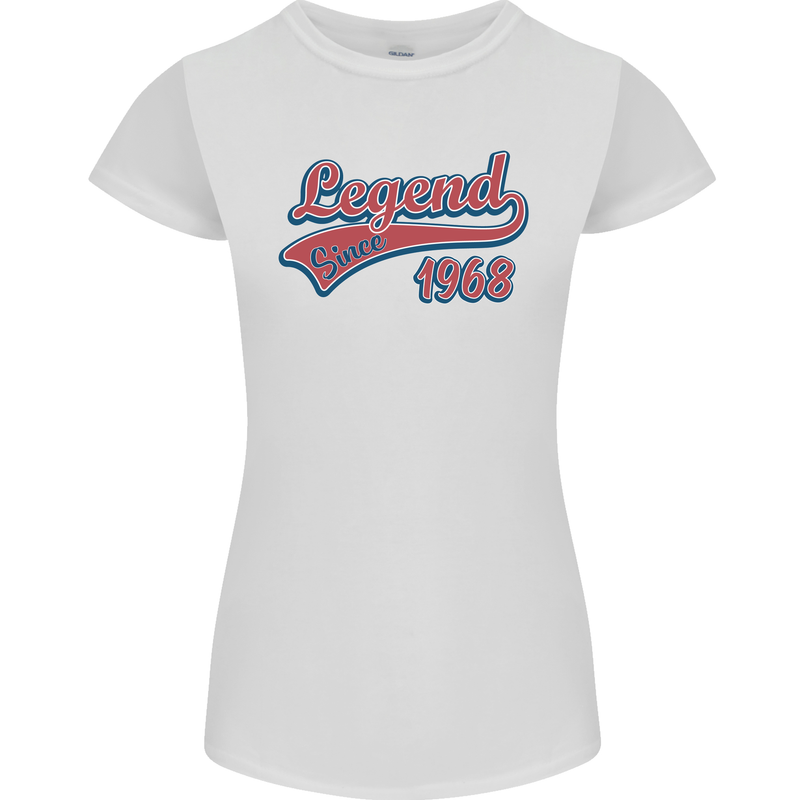 Legend Since 55th Birthday 1968 Womens Petite Cut T-Shirt White