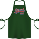 Legend Since 56th Birthday 1967 Cotton Apron 100% Organic Forest Green