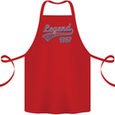 Legend Since 56th Birthday 1967 Cotton Apron 100% Organic Red