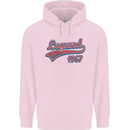 Legend Since 56th Birthday 1967 Mens 80% Cotton Hoodie Light Pink