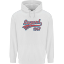 Legend Since 56th Birthday 1967 Mens 80% Cotton Hoodie White