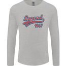 Legend Since 56th Birthday 1967 Mens Long Sleeve T-Shirt Sports Grey