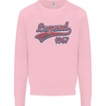 Legend Since 56th Birthday 1967 Mens Sweatshirt Jumper Light Pink