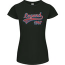 Legend Since 56th Birthday 1967 Womens Petite Cut T-Shirt Black