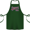 Legend Since 57th Birthday 1966 Cotton Apron 100% Organic Forest Green
