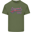 Legend Since 58th Birthday 1963 Mens Cotton T-Shirt Tee Top Military Green