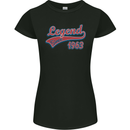 Legend Since 58th Birthday 1963 Womens Petite Cut T-Shirt Black