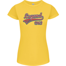 Legend Since 58th Birthday 1963 Womens Petite Cut T-Shirt Yellow