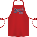 Legend Since 58th Birthday 1965 Cotton Apron 100% Organic Red