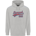 Legend Since 58th Birthday 1965 Mens 80% Cotton Hoodie Sports Grey