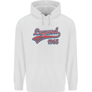 Legend Since 58th Birthday 1965 Mens 80% Cotton Hoodie White