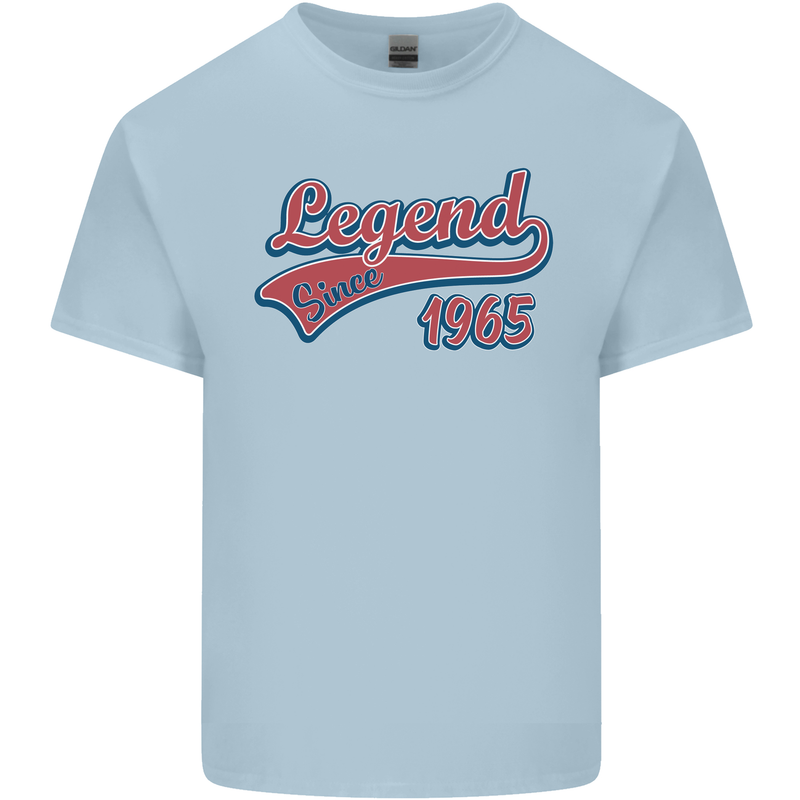 Legend Since 58th Birthday 1965 Mens Cotton T-Shirt Tee Top Light Blue
