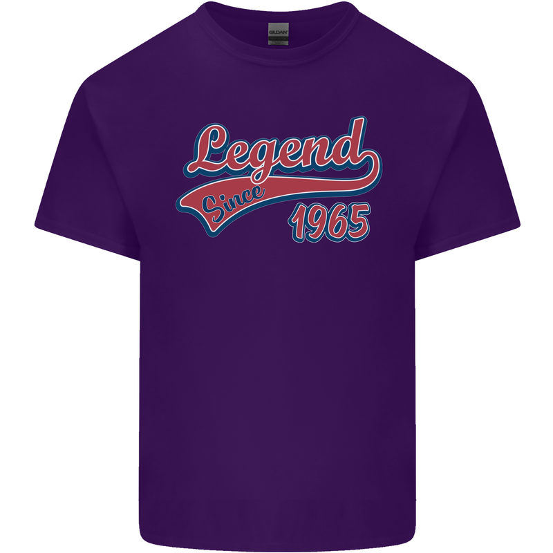 Legend Since 58th Birthday 1965 Mens Cotton T-Shirt Tee Top Purple