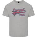 Legend Since 58th Birthday 1965 Mens Cotton T-Shirt Tee Top Sports Grey