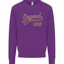 Legend Since 58th Birthday 1965 Mens Sweatshirt Jumper Purple