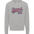 Legend Since 58th Birthday 1965 Mens Sweatshirt Jumper Sports Grey