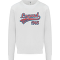 Legend Since 58th Birthday 1965 Mens Sweatshirt Jumper White