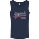 Legend Since 58th Birthday 1965 Mens Vest Tank Top Navy Blue