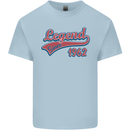 Legend Since 59th Birthday 1962 Mens Cotton T-Shirt Tee Top Light Blue