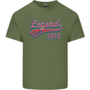 Legend Since 59th Birthday 1962 Mens Cotton T-Shirt Tee Top Military Green