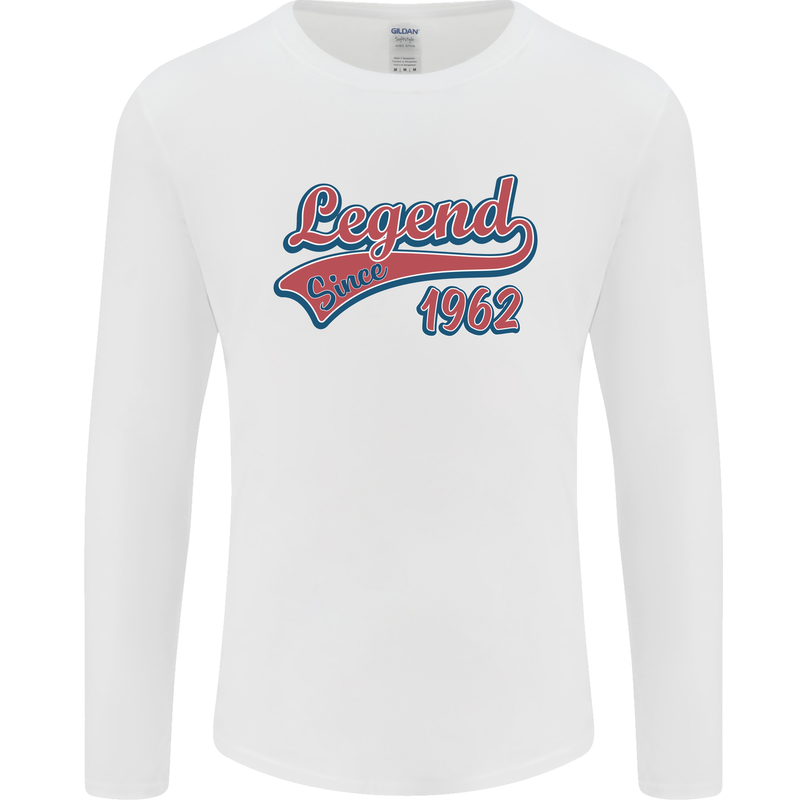 Legend Since 59th Birthday 1962 Mens Long Sleeve T-Shirt White